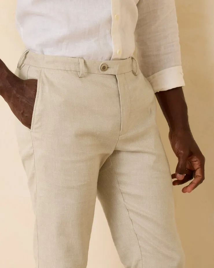 Tommy Bahama Pants & Chinos<Latigo Beach Linen-Blend Flat-Front Pants