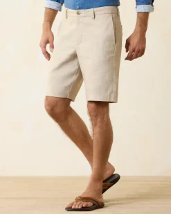 Tommy Bahama Shorts<Latigo Beach Linen-Blend Flat-Front 10-Inch Shorts