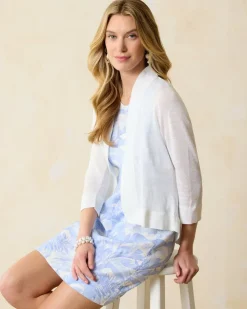 Women Tommy Bahama Sweaters<Lea Open Linen Cardigan