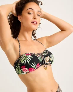 Women Tommy Bahama Bikini Tops<Lily Cat Bandeau Bikini Top