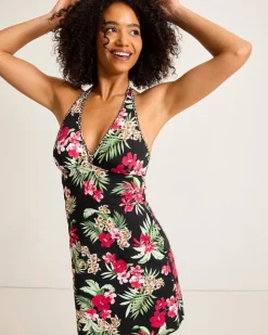 Women Tommy Bahama Beach Coverups|Dresses<Lily Cat Halter Spa Coverup Dress