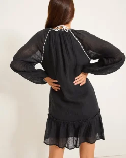 Women Tommy Bahama Beach Coverups|Dresses<Linen Gauze Tunic Coverup Dress