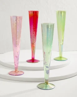 Tommy Bahama Drinkware & Bar<Luster Champagne Glasses — Set of 4