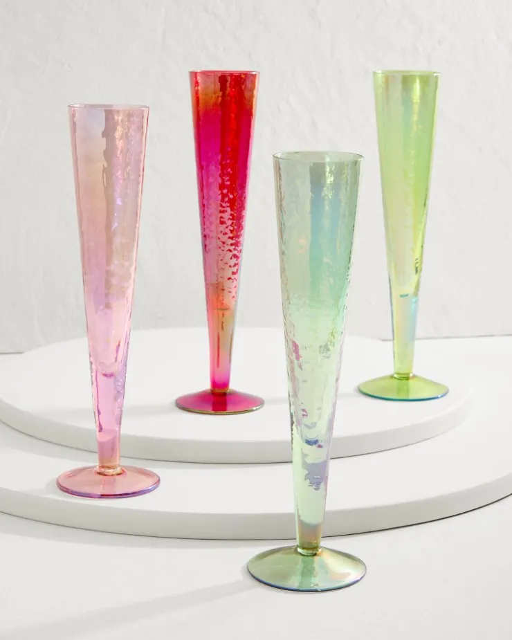 Tommy Bahama Drinkware & Bar<Luster Champagne Glasses — Set of 4