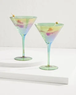 Tommy Bahama Drinkware & Bar<Luster Martini Glasses — Set of 2