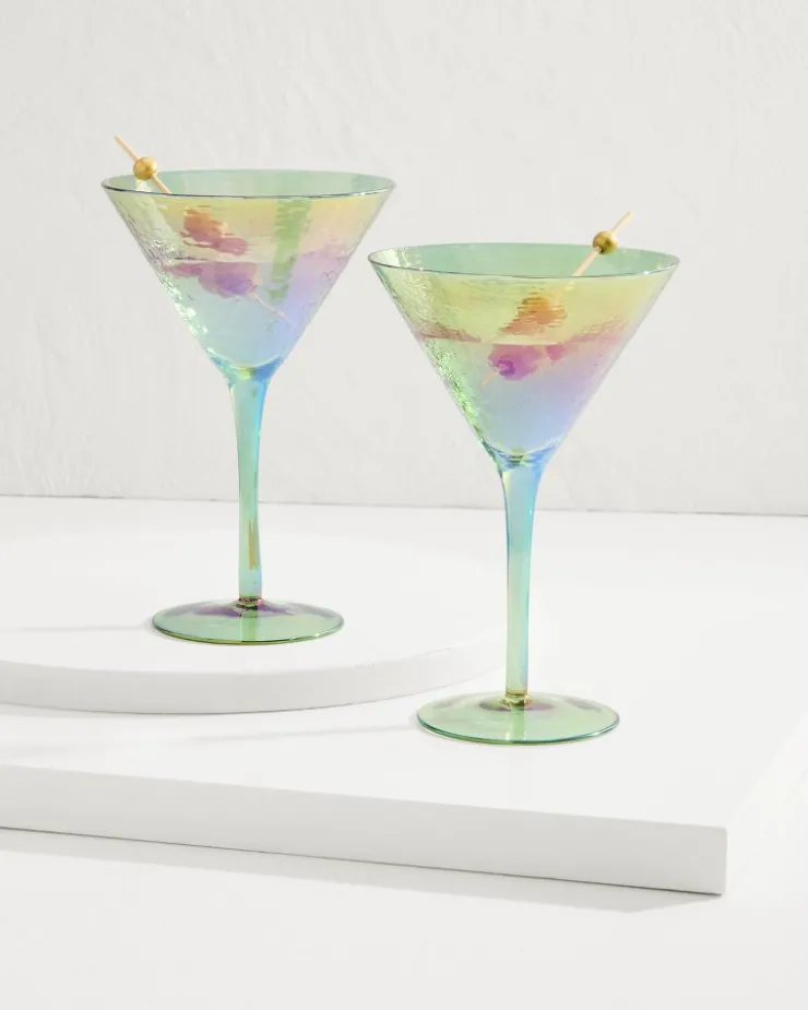 Tommy Bahama Drinkware & Bar<Luster Martini Glasses — Set of 2
