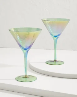 Tommy Bahama Drinkware & Bar<Luster Martini Glasses — Set of 2