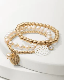 Women Tommy Bahama Jewelry<Madeira Charm Stretch Bracelet Set