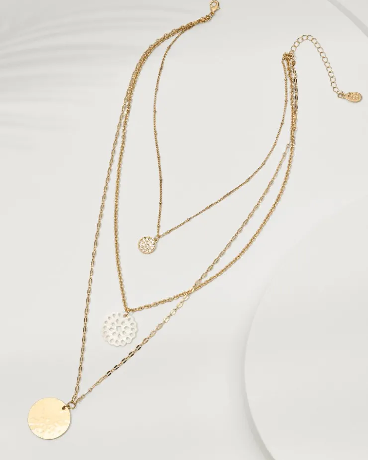 Women Tommy Bahama Jewelry<Madeira Mother of Pearl Flower Multi-Row Necklace