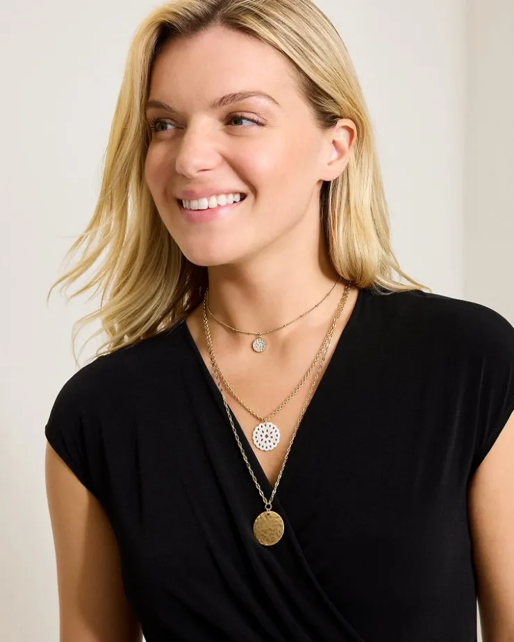 Women Tommy Bahama Jewelry<Madeira Mother of Pearl Flower Multi-Row Necklace
