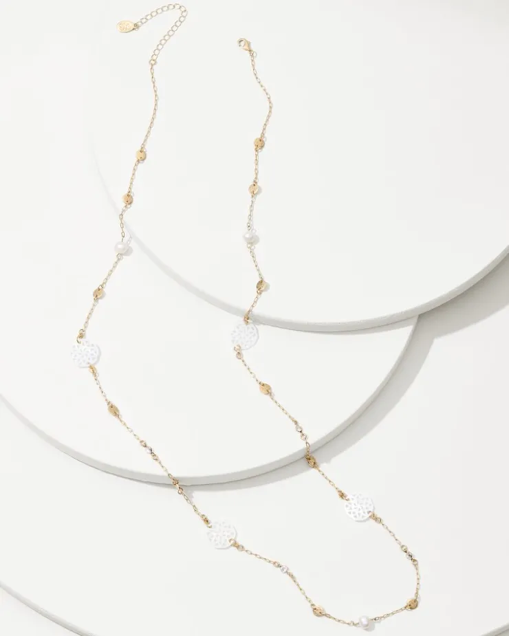 Women Tommy Bahama Jewelry<Madeira Mother of Pearl Station Necklace