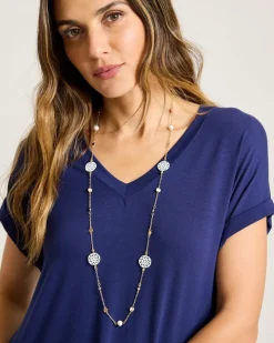 Women Tommy Bahama Jewelry<Madeira Mother of Pearl Station Necklace