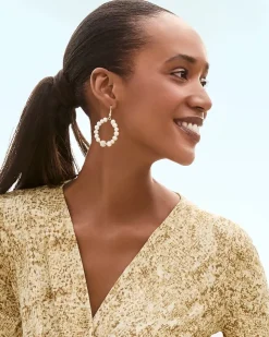 Women Tommy Bahama Jewelry<Madeira Pearl Statement Drop Hoop Earrings