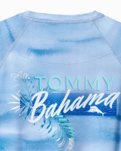Tommy Bahama T-Shirts|Swim & Boardshorts<Malibu Fronds Crew IslandZone® Rash Guard
