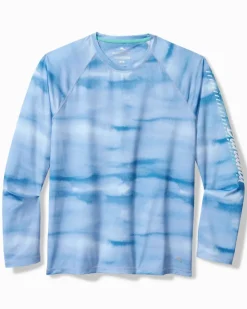 Tommy Bahama T-Shirts|Swim & Boardshorts<Malibu Fronds Crew IslandZone® Rash Guard