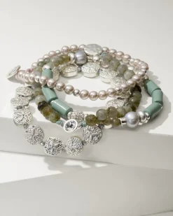 Women Tommy Bahama Jewelry<Marco Island Beaded Stretch Bracelet Set