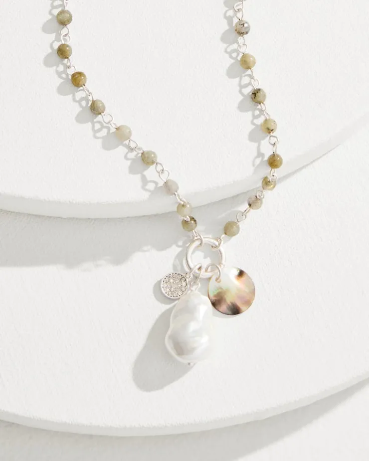 Women Tommy Bahama Jewelry<Marco Island Shell and Mother of Pearl Pendant Necklace