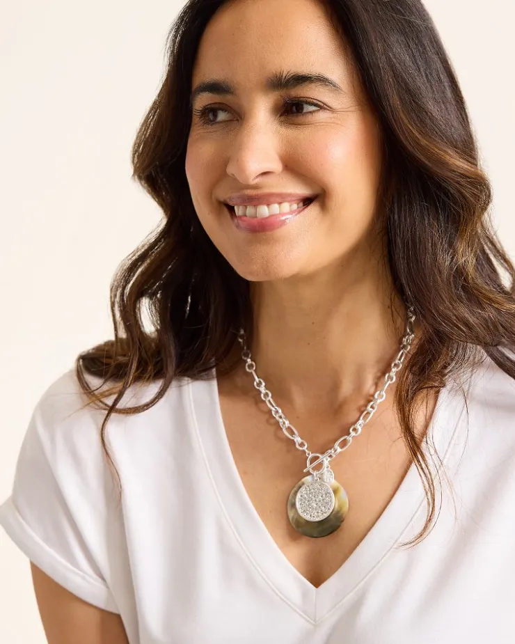 Women Tommy Bahama Jewelry<Marco Island Shell Pendant Necklace