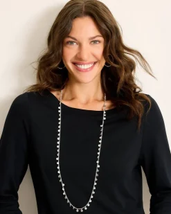 Women Tommy Bahama Jewelry<Marco Island Textured Disc Station Necklace