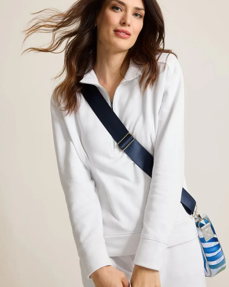 Women Tommy Bahama Loungewear|Sweaters<Marina Del Mar Half-Zip Sweatshirt