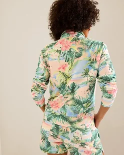 Women Tommy Bahama Loungewear|Sweaters<Marina Del Mar Ocean Vida Half-Zip Sweatshirt