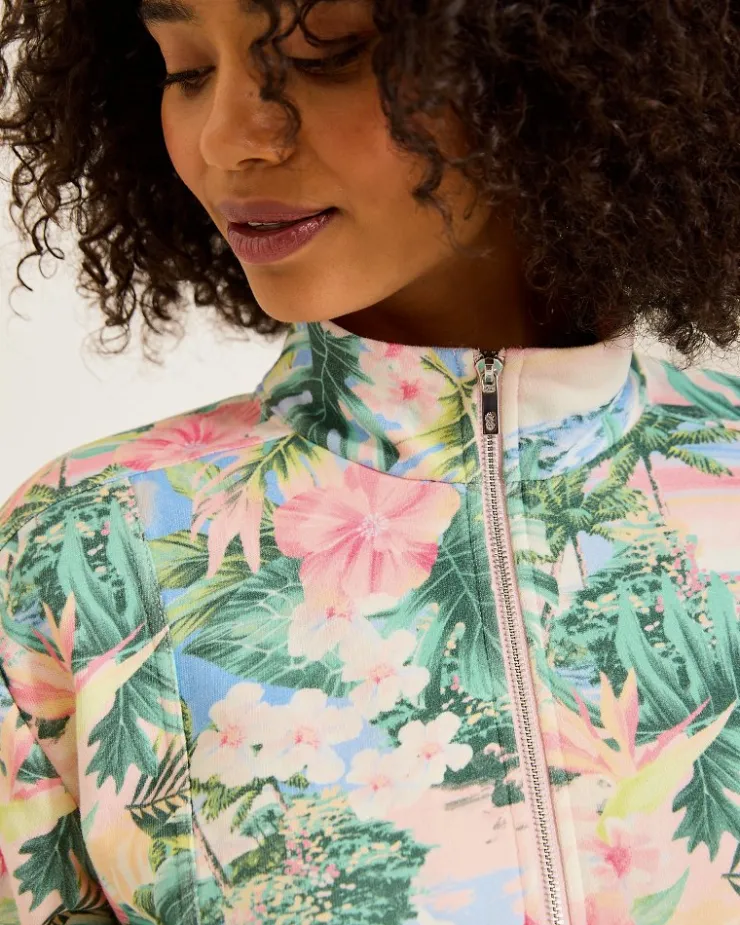 Women Tommy Bahama Loungewear|Sweaters<Marina Del Mar Ocean Vida Half-Zip Sweatshirt