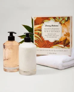 Tommy Bahama Bath|Candles & Diffusers<Glass Hand Soap & Lotion Set