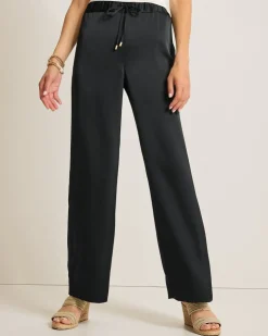 Women Tommy Bahama Pants & Crops<Midnight Sea Satin Easy Pants