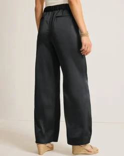 Women Tommy Bahama Pants & Crops<Midnight Sea Satin Easy Pants