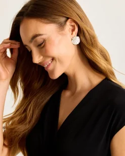 Women Tommy Bahama Jewelry<Moments in Paradise Mother of Pearl and Shell Statement Earrings