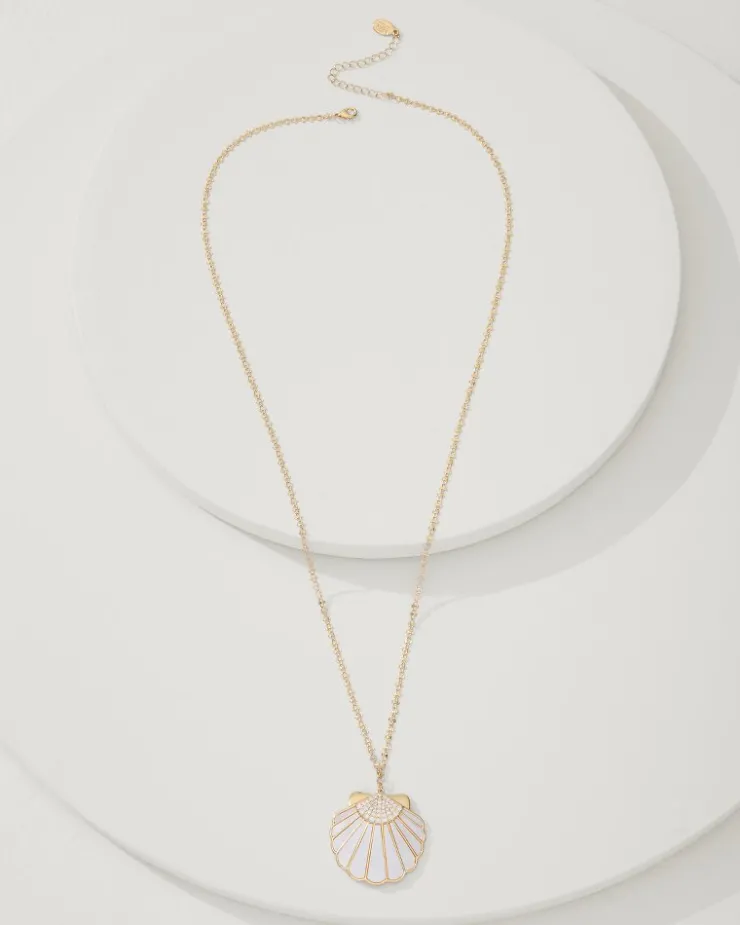 Women Tommy Bahama Jewelry<Moments in Paradise Mother of Pearl and Shell Pendant Necklace