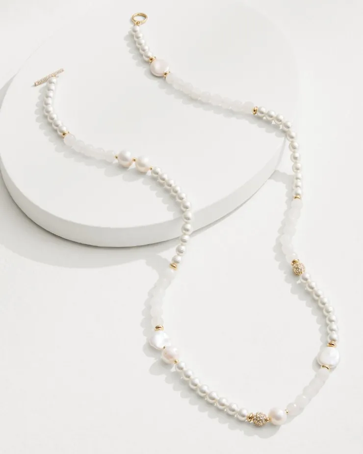 Women Tommy Bahama Jewelry<Moments in Paradise Quartz and Pearl Necklace
