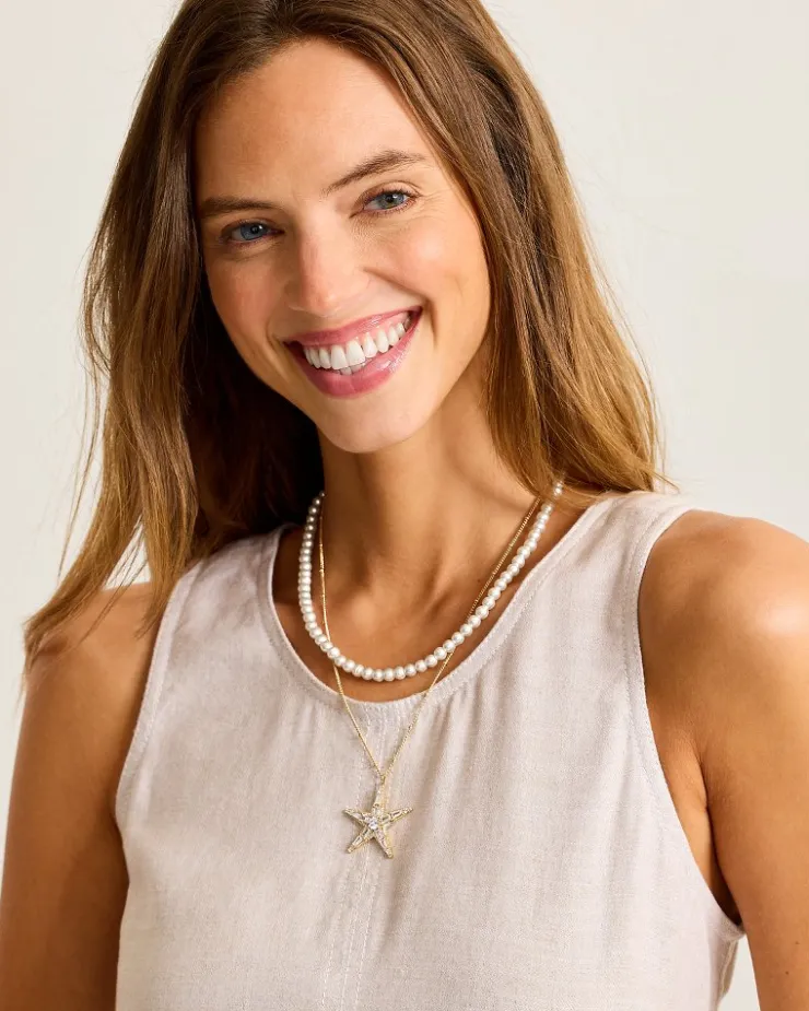 Women Tommy Bahama Jewelry<Moments in Paradise Star Layered Pearl Necklace