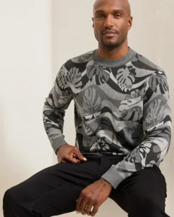 Tommy Bahama Sweaters<Monstera Camouflage Crew Sweater
