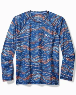 Tommy Bahama Swim & Boardshorts|T-Shirts<Monte Rio Geo Crew IslandZone® Rash Guard