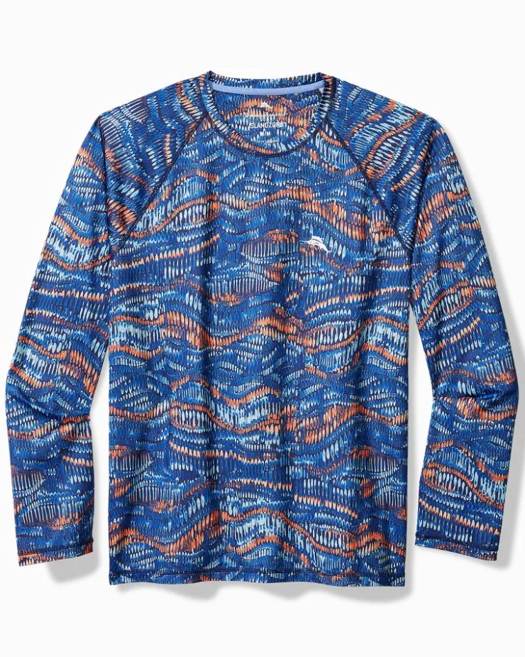 Tommy Bahama Swim & Boardshorts|T-Shirts<Monte Rio Geo Crew IslandZone® Rash Guard