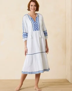 Women Tommy Bahama Beach Coverups|Dresses<Mykonos Gauze Midi Coverup Dress