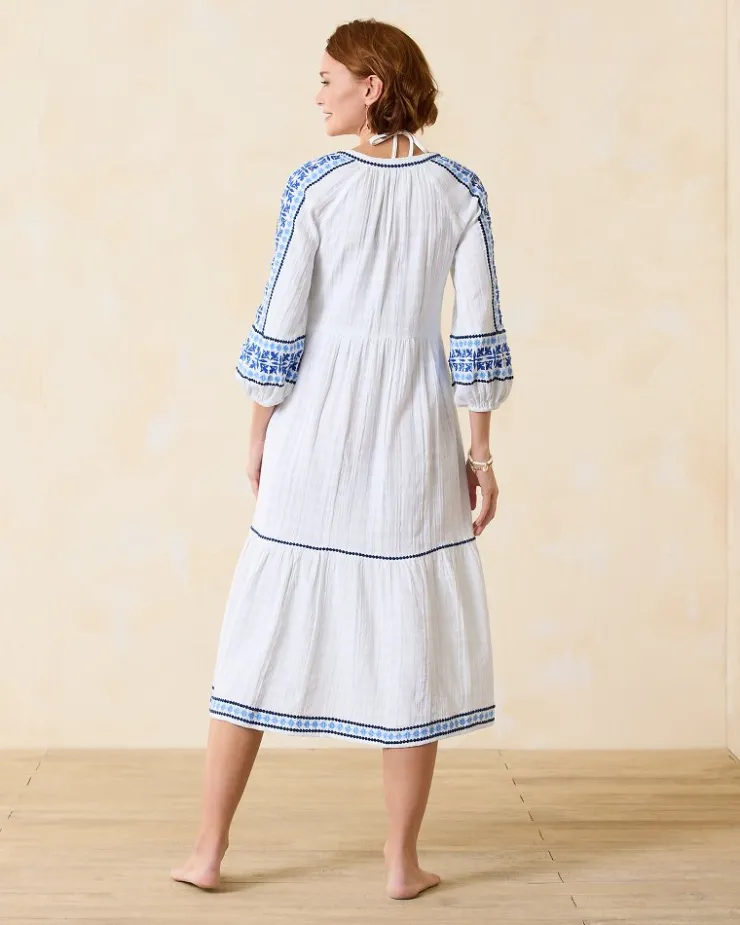 Women Tommy Bahama Beach Coverups|Dresses<Mykonos Gauze Midi Coverup Dress