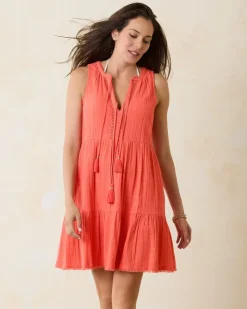 Women Tommy Bahama Beach Coverups|Dresses<Mykonos Textured Gauze Coverup Dress