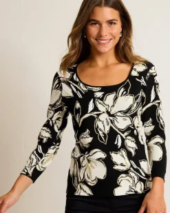 Women Tommy Bahama Sweaters|Tops & Shirts<Noche Mar Jacquard Sweater