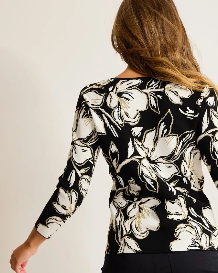 Women Tommy Bahama Sweaters|Tops & Shirts<Noche Mar Jacquard Sweater