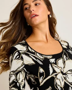 Women Tommy Bahama Sweaters|Tops & Shirts<Noche Mar Jacquard Sweater