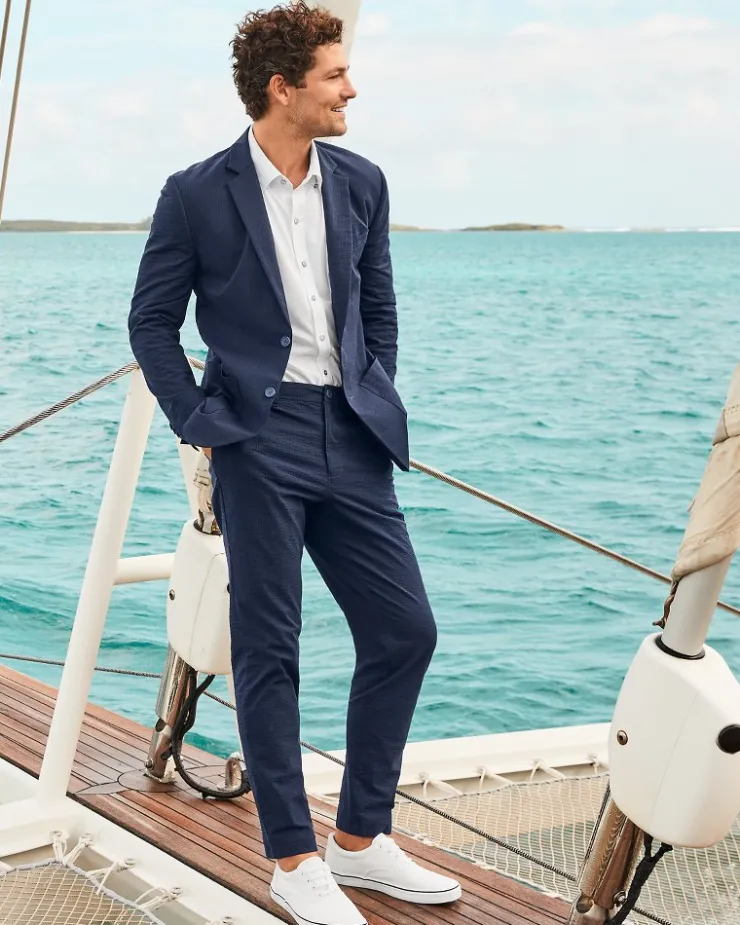 Tommy Bahama Pants & Chinos<Nova Wave Half-Elastic Waist Seersucker Pants