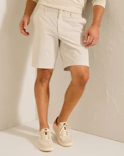 Tommy Bahama Shorts<Nova Wave Seersucker Sand Stripe 9-Inch Shorts