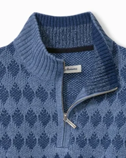 Tommy Bahama Sweaters<Ombré Argyle Half-Zip Sweater