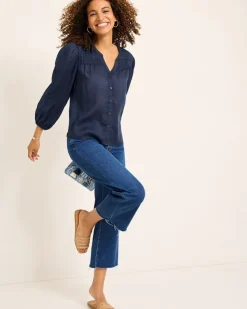 Women Tommy Bahama Tops & Shirts<Palm Breeze Pintuck Blouse
