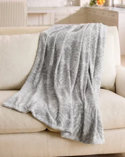 Tommy Bahama Throws<Palm Fronds Faux Teddy Throw