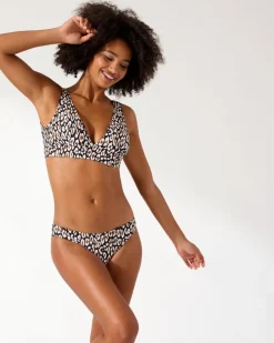 Women Tommy Bahama Bikini Bottoms<Palm Modern® Safari Cat Hipster Bikini Bottoms