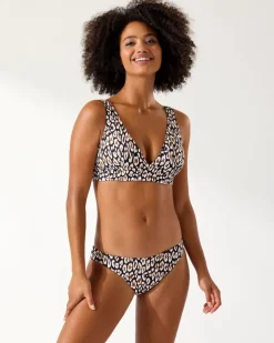 Women Tommy Bahama Bikini Tops<Palm Modern® Safari Cat V-Neck Bikini Top