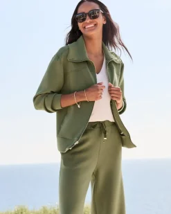 Women Tommy Bahama Loungewear|Jackets<Palm Voyage Full-Zip Jacket